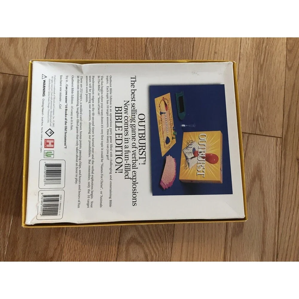 Outburst Bible Edition Complete Family Party Game Boxed‎ Set New Open Box
